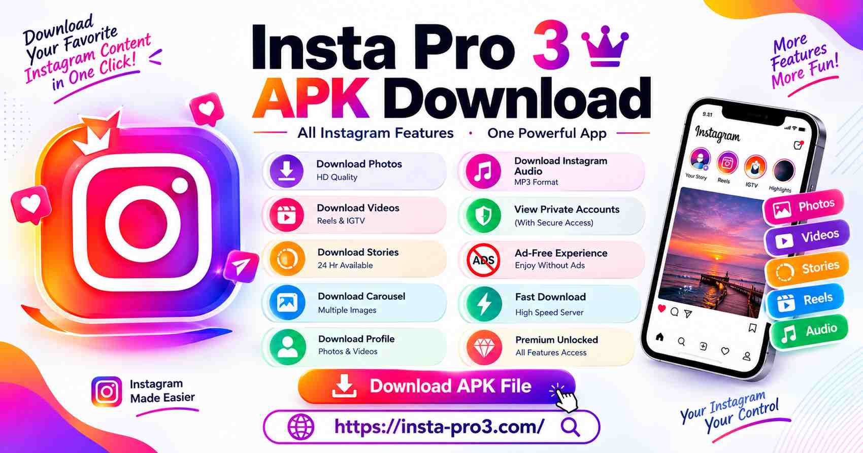 Insta Pro 3 v15.85 APK Download Latest Version (Instagram Pro ) Sam ...
